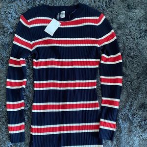 H&M - Stripped sweater dress size 10 new with tag